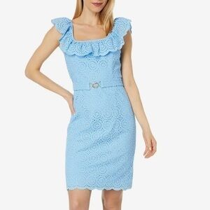 Lilly Pulitzer Ryann Eyelet Shift Dress | 8 | NWT